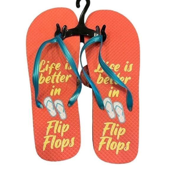New “Life is Better in Flip Flops”, Size L 9/10 - Picture 1 of 3
